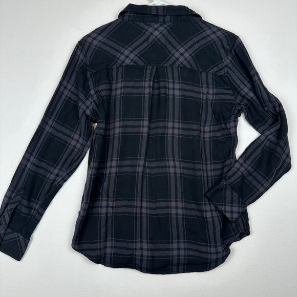Rails Black Plaid Button down Shirt - Picture 2 of 7